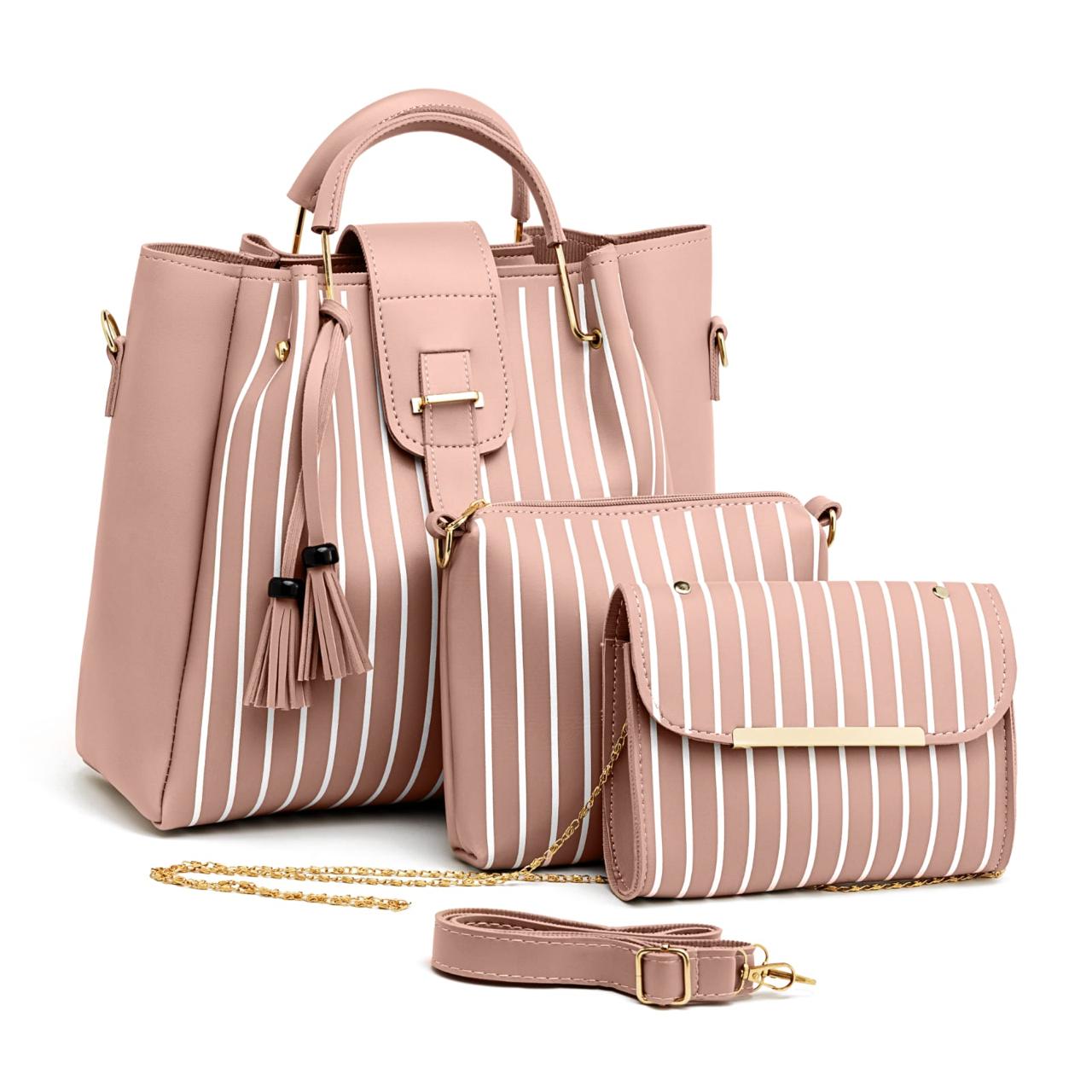 Zara- pink With White Stripes